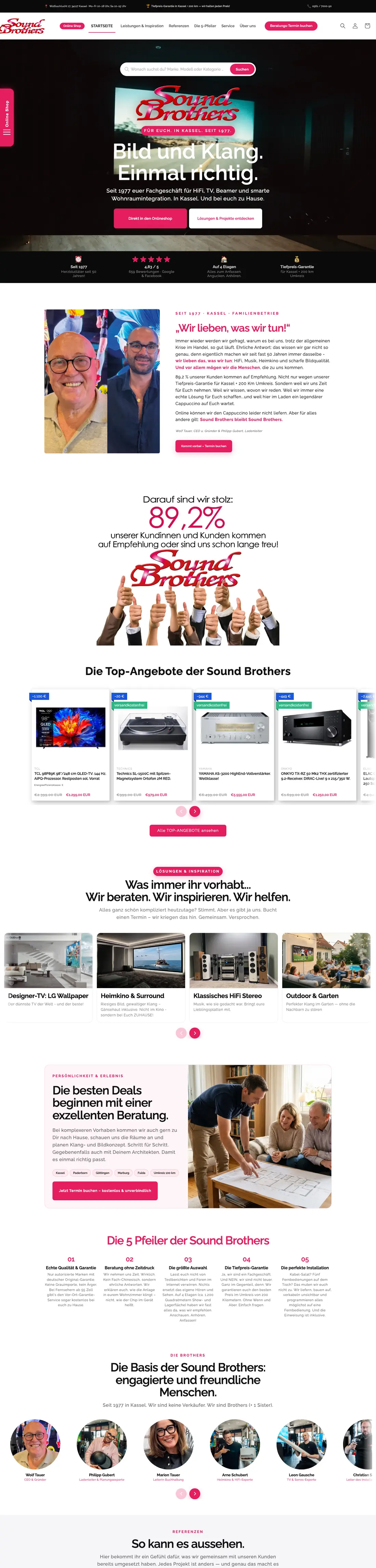Onlineshop SoundBrothers Kassel